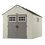 Suncast Tremont 13 ft。2 – 3 / 4インチx 8 ft。4 – 1 / 2 in。樹脂ストレージShed with Windows