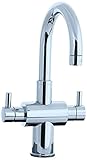 Cifial 221.105.625 Techno Monoblock Two Handle Lavatory Faucet, Polished Chromel [並行輸入品]