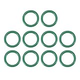 uxcell フッ素ゴムOリング FKM シールガスケット 機械配管用 グリーン 外径16 mm 内径12 mm 幅2 mm 10個