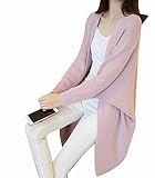 (マーシェル) Marshel マタニティ カーディガン 秋冬 ロング ニット アウター 長袖 おしゃれ ピンク