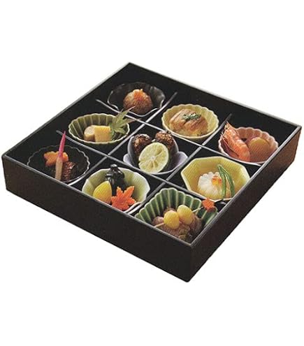Amazon.co.jp: 松花堂 弁当 九つ仕切り 花セット(食材は含まれません