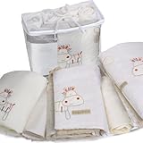 Bed-e-Byes Zippy Zebra Bedding Bale Cot/ Cotbed (Quilt, Pack of 5 Pieces)