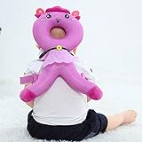 ベビー 転倒防止 リュック 赤ちゃんのごっつん防止リュック 赤ちゃんの頭を守る 頭保護 怪我防止 (ピンク)