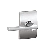 Schlage F10 LAT 626 CEN Century Collection with Latitude Passage Lever, Satin Chrome [並行輸入品]