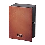 ポスト 郵便受け 郵便ポスト 大型配達物対応 ポッシ レザーブラウン 右勝手 (T型カムロック付)