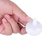 LUNSY　水に浮かべて使うLEDキャンドルライト　癒しの雰囲気誕生日パーティーやクリスマスなどの装飾用　防水　12PCS　3カラー　暖かい光