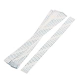 uxcell 柔軟フラットケーブル　データケーブル　ホワイト　Aタイプ　20本入 16ピン