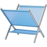 ナカバヤシ 折りたたみマガジンラック 荷物置き カバン置き ブルー MA21-BL