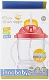 Innobaby Sippin' Smart EZ Flow Straw Sippy Cup, Pink, 10 Ounce by Innobaby