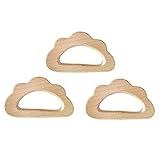 Lovoski 3個入り　雲形状　木製　ティースリング　フォーカス助け　赤ちゃん　注目集め