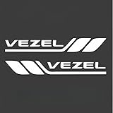適用 ヴェゼル Vezel フェンダー ステッカー 車用 防水 耐熱 簡単取り付け 傷隠し エンブレム デカール シールリア フェンダー ドア サイド ガラス サイドスカート 対応 DIY 外観アップグレード 車 個性化 アクセサリー (ホワイト, ヴェゼル Vezel) [並行輸入品]