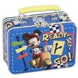 Disney Mickey Mouse Ready-Set-GO! Small Tin Lunch Box 5.5"x4"x2.5" [並行輸入品]