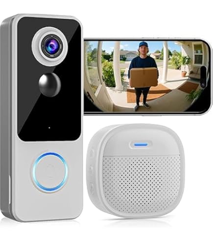 Amazon.co.jp: インターホン ワイヤレス工事不要[2K HD 180° 超広角