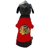 All Star Dogs Chicago Blackhawksペットメッシュスポーツジャージー、XS