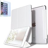 GWAAN【強化ガラスフィルム付き(ブルーライトカット)】iPad 10.2インチ 第9世代 第8世代 第7世代 (2021/2020/2019) と互換性あり スマートカバー ケース 背面半透明 オートスリープ機能 軽量 薄型 ハードタイプ A2602 A2604 A2603 A2605 A2197 A2200 A2198 A2270 A2428 A2429 A2430