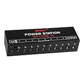 Power Supply,Ten Core Isolated Output for 9V 12V 18V Guitar Pedal Board , Aluminum Alloy black, by L