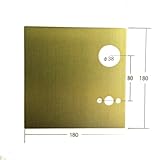 エスカッション（化粧板）　SS-57-2　BS　LA左勝手用化粧板　ゴールド　ステンレス　板厚：1.5　入数：1・10　ゴールド　左勝手用