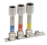 トネ(TONE) プロテクター付インパクト用薄形ロングホイルナットソケットセット HAP403LLN 差込角12.7mm(1/2") 内容3点
