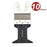 WINGONEER 10pcミックスソーウッドバイメタルプレシジョンパック振動マルチツールクイックリリースソーブレード