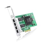 ipolex 1G Gigabit ネットワークカード(NIC),インテルI350-AM4 コントローラー付き,10/100/1000Mbps PCI Express ネットワーク アダプター,Quad RJ45 ポート,PCI-E 2.1 X4,インテル I350-T4互換