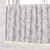 カフェカーテン 撥水 遮光 ショパン ベージュ 幅135×丈90cm