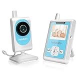 【最新版】HelloBaby ヘローベイビー ワイヤレスビデオ ベビーモニター、動き検出とアラーム、ビデオ録画、ナイトビジョンカメラ、双方向音声、温度監視、長距離OK
