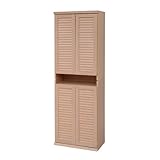 下駄箱　ルーバーシューズボックス 幅60 (2個組) SGT-0089 (SGT-0089-na　ナチュラル)