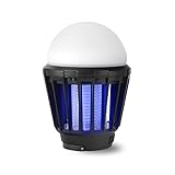 蚊取り器 NoYuo 電撃殺虫器 2way 蚊取りと照明 ランタン 多機能 USB充電式 LED搭載 全身防水 2000mAh容量 携帯便利 UV光源誘引式 安心 無害 室内 アウトドア キャンプ 夜