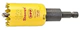 Starrett AVH0156 Bi-Metal Dual Pitch Professional Hole Saw with Quickshot Arbor, HSS Teeth, 1-5/16 D