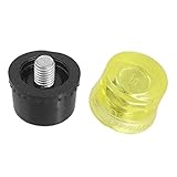 SODIAL(R) 1.2"直径のハンマー置換　ゴムプラスチック印象的なヘッドチップセット