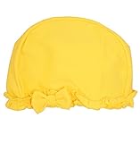 スイミングキャップ ベビー キッズ ストレッチ 水泳帽 スイムキャップ 水泳キャップ イエロー-Y M