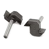 大工1/4" ×1/2" Tタイプスロットアンダーカットルータービットカッター2個