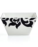マーサ・スチュワートコレクションLisbon Square Cereal Bowl ;ブラック、ホワイト