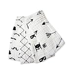 Alicia Lily(アリシア リリー) コットン ガーゼ タオル ４枚セット 厚手 ６層 モノトーン コットン 綿100％ ベビー (セット２)