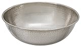 Sinkology SB301-14N Bohr Vessel Sink Handcrafted, 14", Hammered Nickel [並行輸入品]