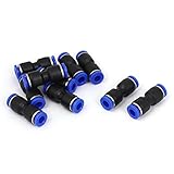 uxcell　空気圧クイック継手　配管継手　6mm - 6mm　 ストレート　ワンタッチ　10個