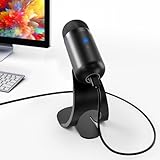 【技術改良】USB PCマイク 高感度 スタンド microphone 無(全)指向性 パソコンマイク リマインダーライト ィング ワンタッチミュート プラグ&プレイ 360˚全方向集音 ゲーミング ゲーマー向け 小型 超コンパクト テレワーク 会議用 配信用 録音 ゲーム実況 ボイズチャット 有線タイプ PC/PS 4/PS 5/Windows/マック 日本語取扱説明書