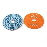 5ミリメートル厚さ1500グリット大理石ダイヤモンド研磨パッドオレンジ2個