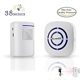 Wireless Home Security Driveway Alarm,Kamlif Entry Alert, Visitor Door Bell Chime with 1 Plug-in Rec