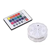 FLAMEER 防水水中ライト　LEDライト　防水　　色変更　リモコン　全３サイズ　高品質　耐久性　全３サイズ - 7cm10 LED