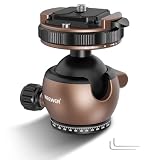 NEEWER ボール雲台 低重心ボールヘッド 自由雲台 クイックロック三脚雲台 1/4"QRプレート付き コンパチブル Peak Design Captureカメラクリップ 360°パン/90°チルト 最大荷重10kg GM32