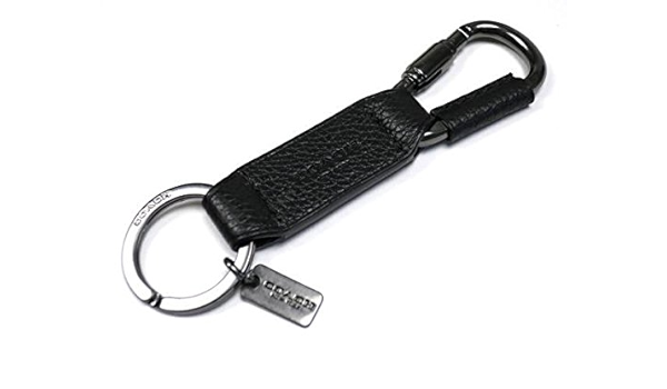 Amazon コーチ Coach コーチ 63966 Blk キーリング レザーメンズ カラビナ キーフォブ アウトレット品 ブランド 並行輸入品 ポーチ
