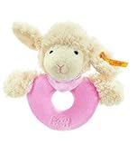 Steiff Sweet Dreams Lamb Grip Toy Pale Pink by Steiff [並行輸入品]