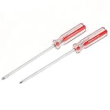 uxcell スクリュードライバー プラスヘッド プラスチック製のグリップハンドル プラスチック