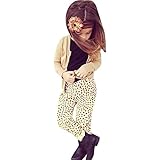 AmazingDeal 子供服 女の子 長袖 春秋冬 ルームウェア マスク柄 上下セット 綿製品 衣装 シンプルで可愛い (110(3-4歳))