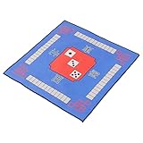 Abaodam 麻雀テーブルマット ドミノゲームマット 麻雀ゲーム テーブル用パッド ボードゲームカバー 卓パッド ノイズリダクション Blue ポリエステル