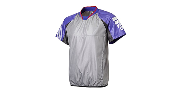 Amazon Co Jp アディダス Adidas M Revo ウィンドブレーカーvジャン半袖 Kbs91 6485 グレー J O 服 ファッション小物