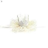 Nice Days（ナイス　ディズ） ベビー ヘアバンド 髪飾り キラキラ クラウン 新生児 髪飾り 出産祝い 誕生日 プレゼント (銀色)