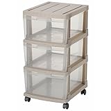 【収納チェスト】　エミング　深型ストッカー　3段タイプ