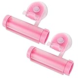 attachmenttou プラスチックローリングチューブスクイーザー便利な練り歯磨きスクイーザーとハンガーガジェット2パック
